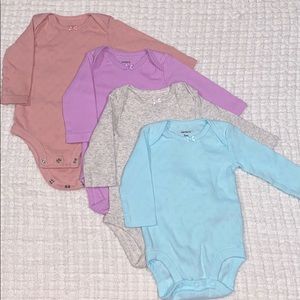 4 long sleeve onesies